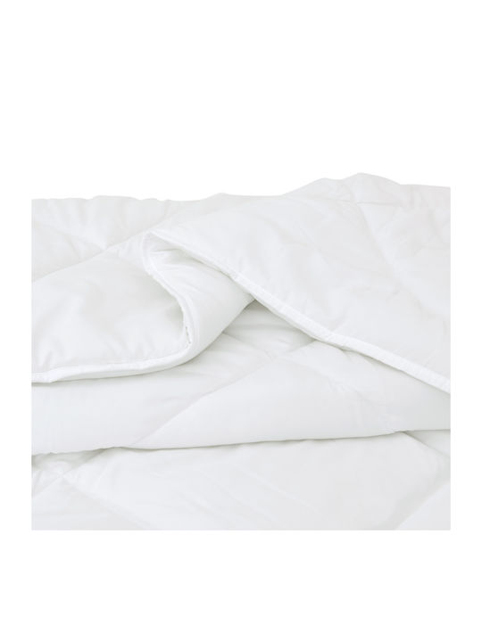 vidaXL Πάπλωμα Υπέρδιπλο με Γέμιση Microfiber 220x240εκ. Λευκό