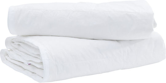 vidaXL Duvet Single Down 155x200cm White