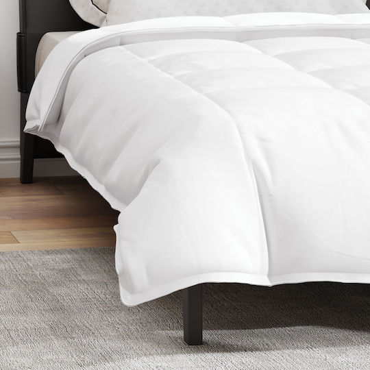 vidaXL Duvet Single Down 135x200cm White