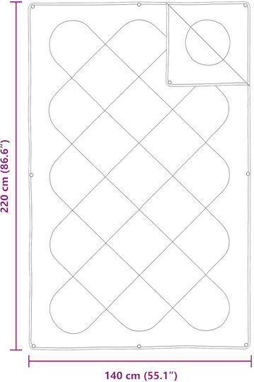 vidaXL Bettdecke Einzelbett mit Microfiber-Füllung 140x220cm Weiß