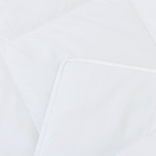 vidaXL King Size Decke 260x220cm Weiß