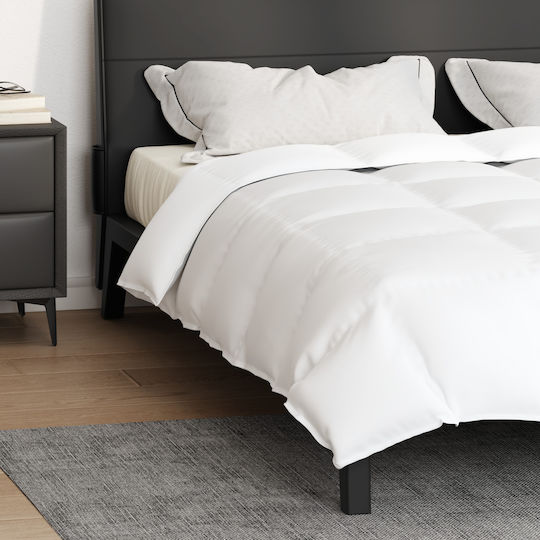 vidaXL Κουβέρτα King Size 260x220εκ. Λευκό