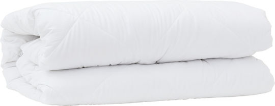 vidaXL Einzelliege Decke 155x220cm Weiß