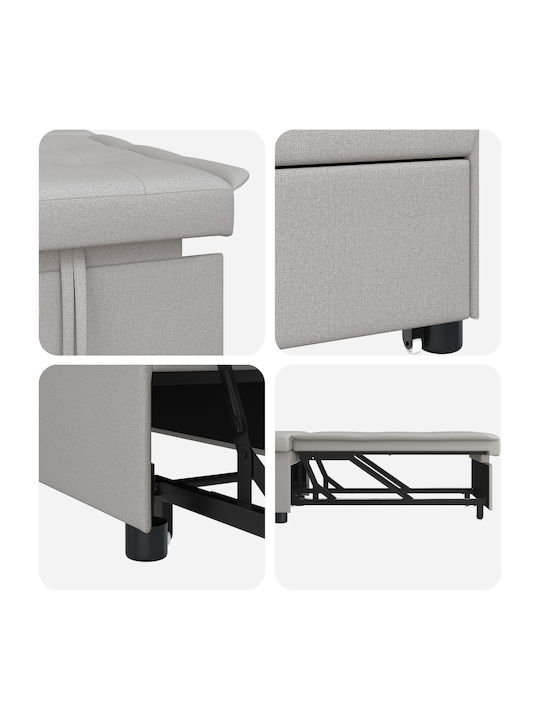 Schlafsessel Light Grey 191x67x82cm