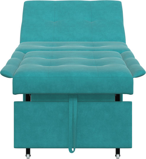Relaxsessel Samt Turquoise 191x67x82cm
