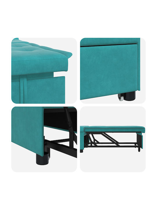 Relax Armchair Turquoise 191x67x82cm