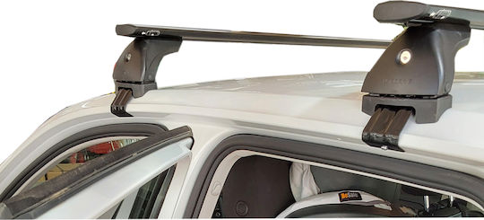 Nordrive Kit Roof Bars Legs Nordrive Silenzio Black Aluminum Vw T-Roc 2017+ Without Parallel Bars + 2 Pieces Car Roof Bars vwt-roc.09