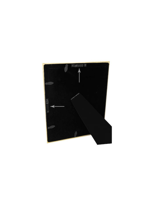 Vintage Plastic Photo Frame With Gold Frame