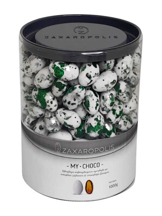 Zaxaropolis Κουφέτα de Migdale My Choco în Formă Clasic cu Aromă de Căpșuni Verde 1000gr