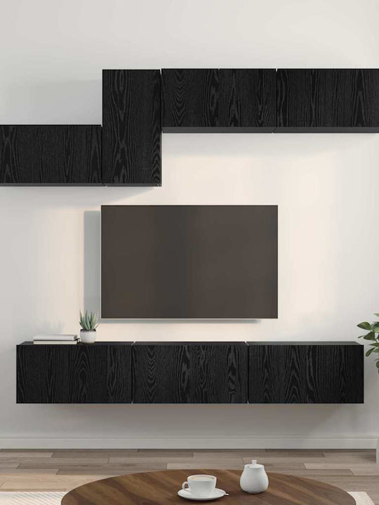 Wohnzimmer TV-Einheit Black Oak L60xB30xH30cm