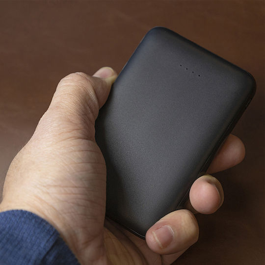 Akashi Power Bank 5000mAh с 2 USB-A порта и USB-C порт Черен