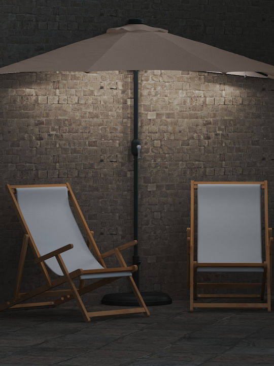 Umbrelă Suspendată Din Aluminiu Maro 2.23x2.23xÎnălțime 2.23m