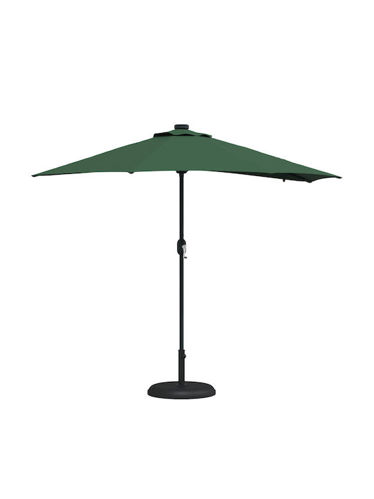 Hanging Aluminum Garden Parasol Green 2.23x2.23xHeight 2.23m