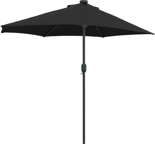 Hanging Aluminum Black Parasol 2.23x2.23xH2.23m