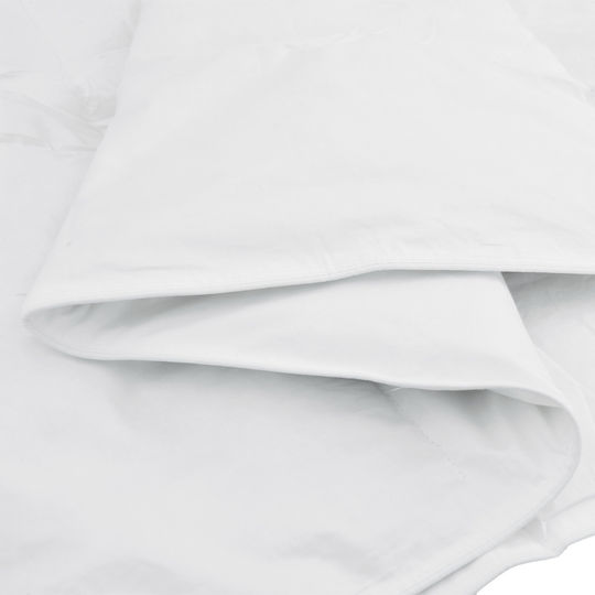 vidaXL Κουβερλί Υπέρδιπλο Λευκό 240x200cm