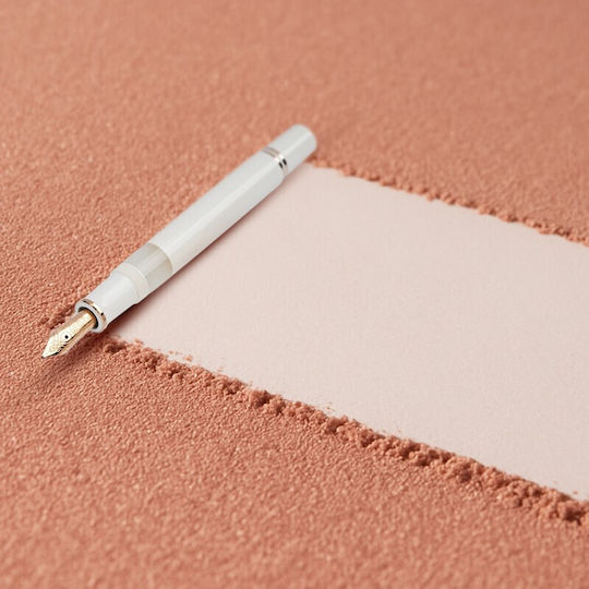 Pelikan Souverän M600 White Rose Gold Special Edition Fountain Pen 4012700827449 Broad 14k Nibs