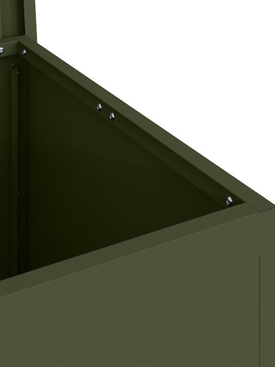 vidaXL Outdoor Storage Box 117lt Khaki L55xW50.5xH50cm