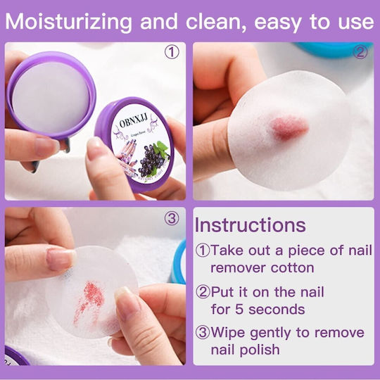 Box of 24 Strawberry Nail Polish Remover & Cleaning Wipes