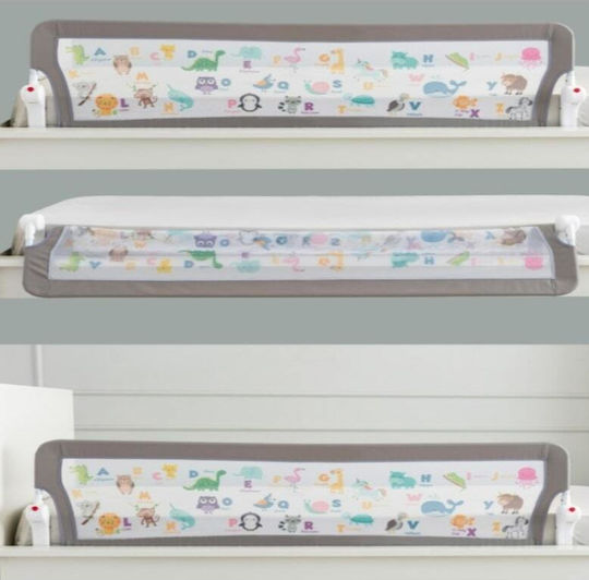 Guimo Pliabil Bară de protecție pentru pat în Culoare Gri 120x48cm 1buc