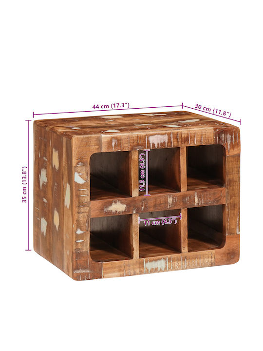 vidaXL Επιδαπέδια Κάβα Ποτών Ξύλινη Καφέ 44x30x35εκ.