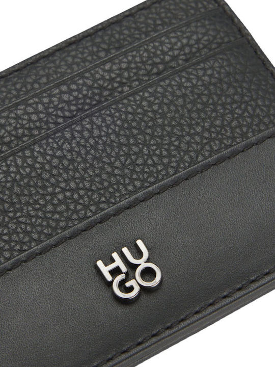 Quantic_cardcase Δερμάτινο Ανδρικό Πορτοφόλι Καρτών Μαύρο