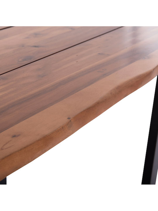 Friggo Table Dining Room from Solid Wood & Metal Acacia 140x80x76cm
