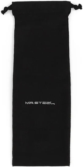 Mr Steel Ass Blaster Premium Aluminium Ribbed Anal Plug Extra Stimulation Medium Black