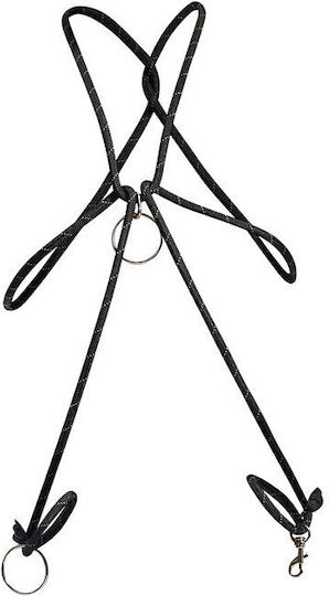 Mob Eroticwear Dngeon Cock Ring Rope One Size Black