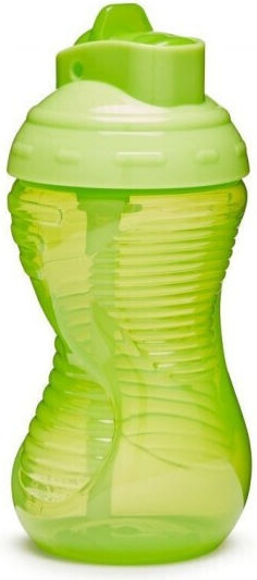 Munchkin Toddler Mighty Grip Flip Straw Cup Plastic Green 296ml 12m+