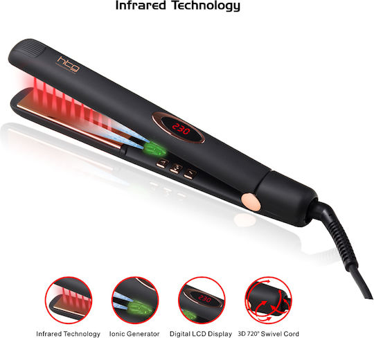 HairTech Infrared HT089H Πρέσα Μαλλιών με Κεραμικές Πλάκες Ionic