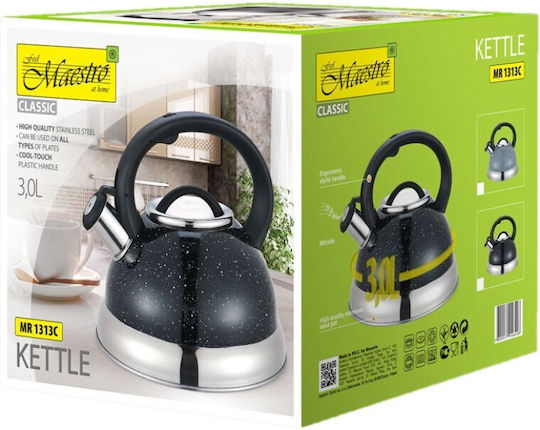 Maestro Kettle Aluminum Black 3000ml