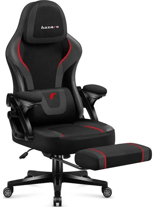 Huzaro Force 4.6 Carbon Υφασμάτινη Καρέκλα Gaming με Υποπόδιο Μαύρη