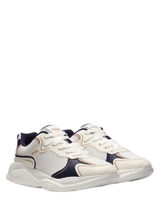 Hugo Leon Runn Sneakers White-Blue
