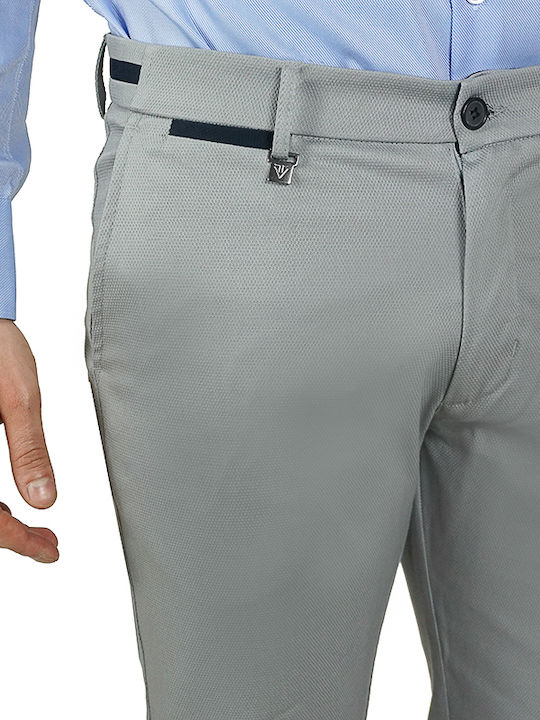 Men's Trousers Elastic Regular Fit Grey