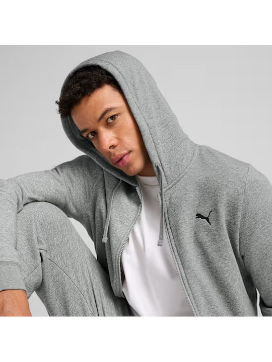 PUMA Essential Ζακέτα Γκρι με Κουκούλα