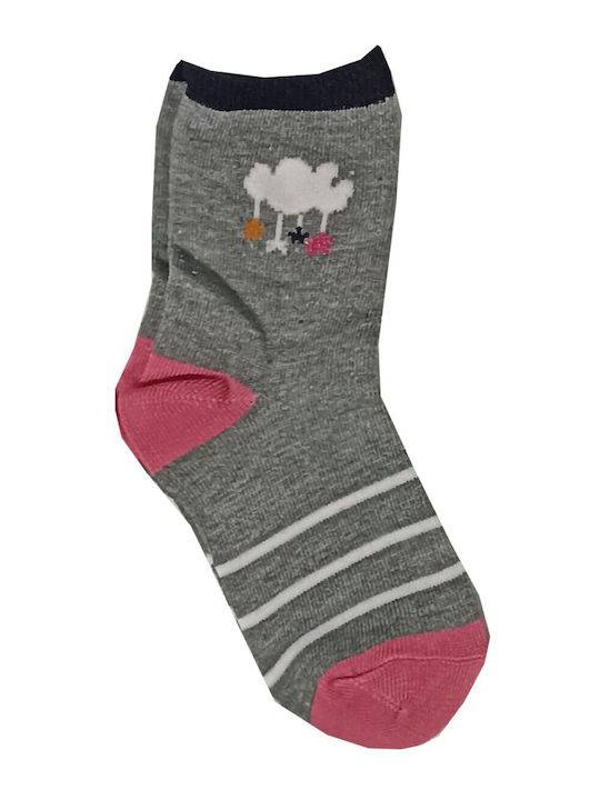 Join Kids' Socks Pink - Grey 3 Pairs