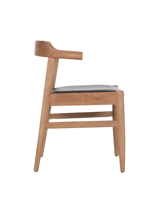 Cersei Stühle Speisesaal Light Oak, Black 2Stück 57x53x72cm