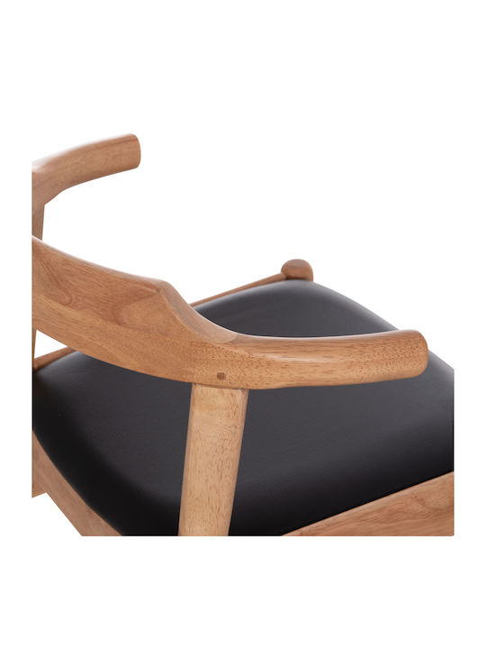 Cersei Stühle Speisesaal Light Oak, Black 2Stück 57x53x72cm