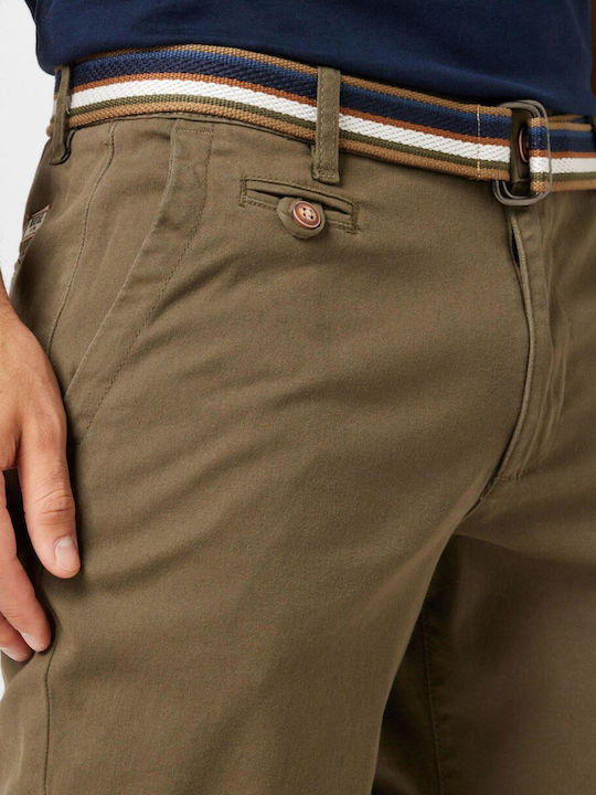 Bermudă de Bărbați Chino Kaki