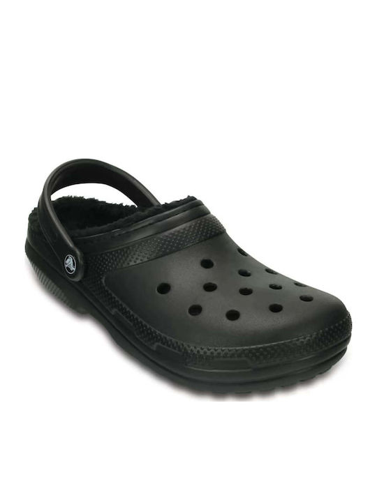 Παντόφλες Μαύρες Classic Lined Clog T