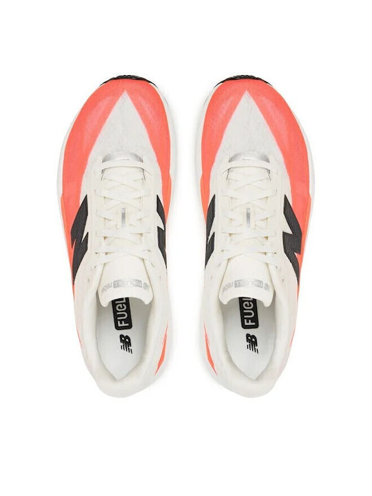 Rebel V5 Ανδρικά Αθλητικά Παπούτσια Running White / Urgent Red