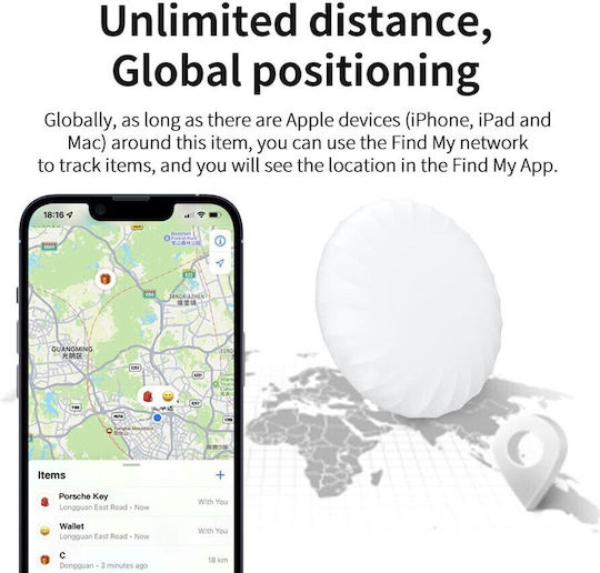 Lippa Smart-Finder Apple Find My Λευκό