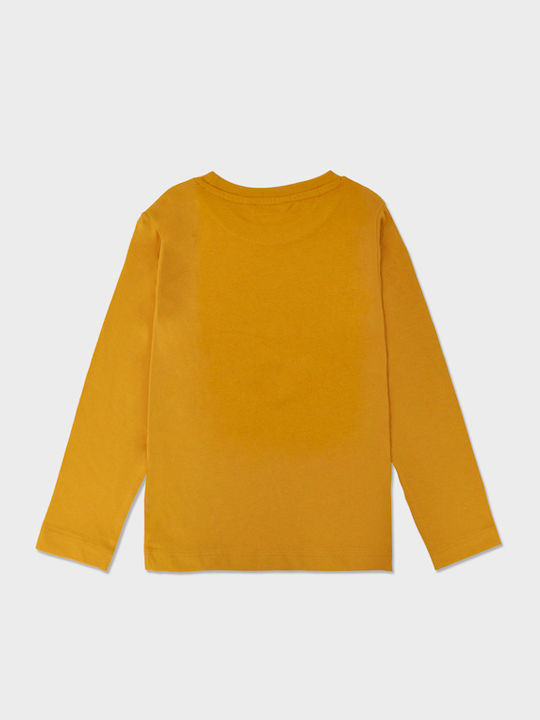 Kids Long-Sleeved Yellow Basic Top