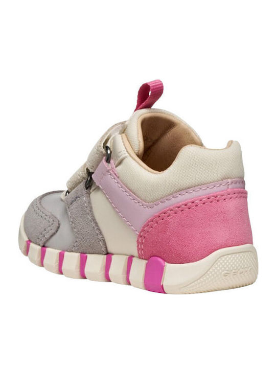 Παιδικά Sneakers Ανατομικά με Σκρατς Γκρι