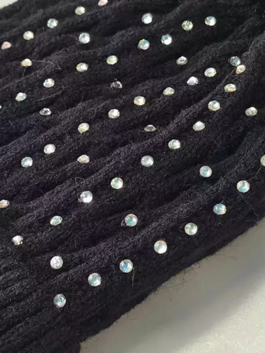 Kids Beanie Knitted Black