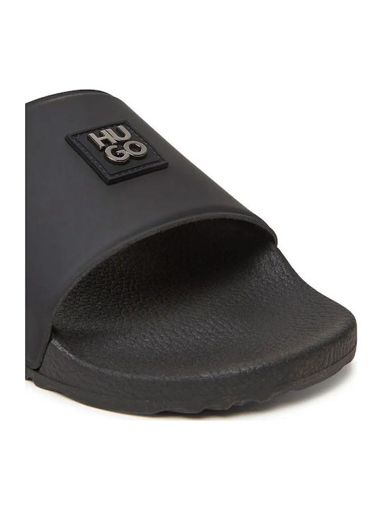 Men's Black Slides