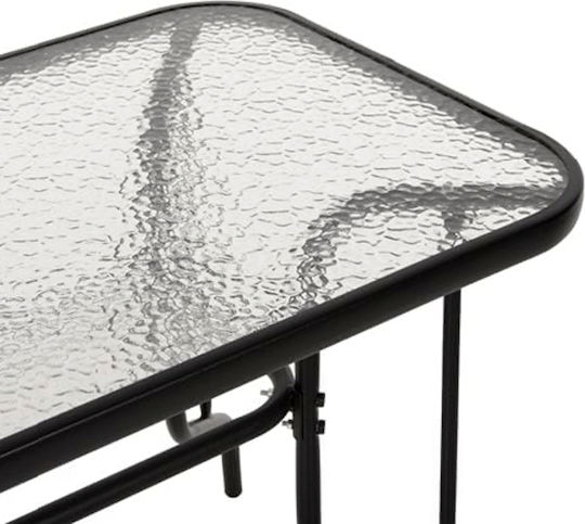Set Dining de Exterior 5 Piese Negru