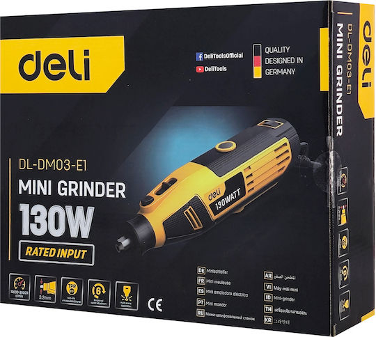 Deli Electric Rotary Multi Tool 130W with Speed Control DL-DM03-E1