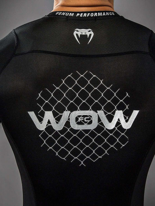 Venum Bărbați Cu mânecă scurtă Tricou VENUM-05921-001 pentru Jiu-Jitsu / MMA Neagră
