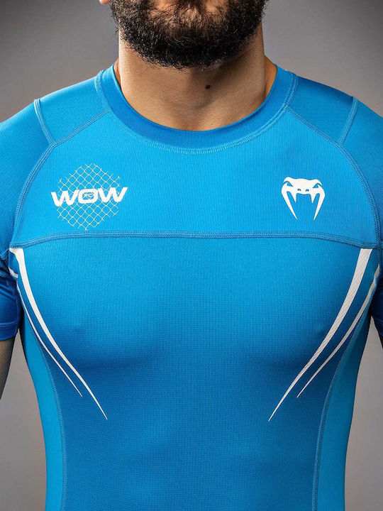 Venum Short Sleeve Shirt VENUM-05921-004 for Jiu-Jitsu / MMA Blue